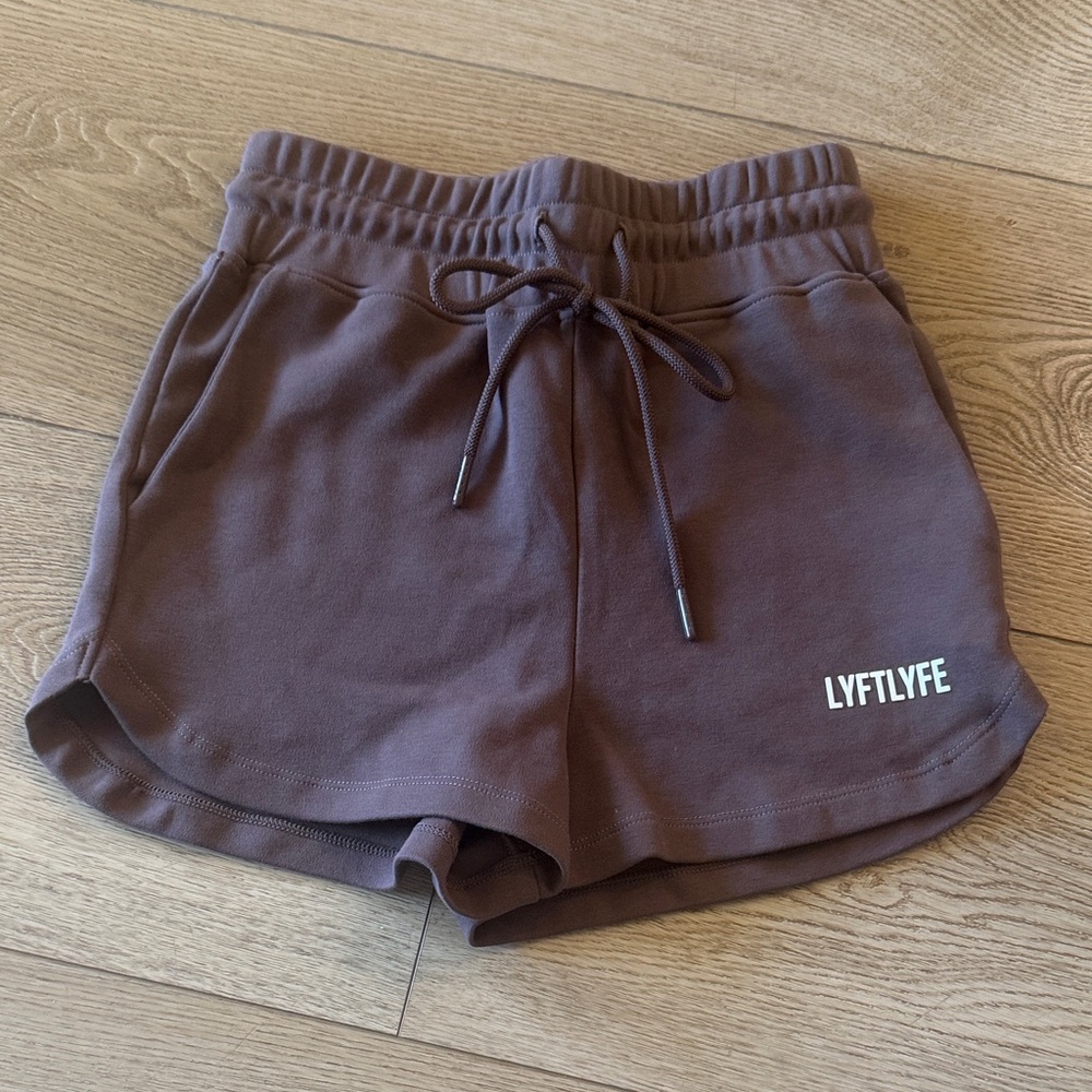 Women's Brown Athletic Drawstring Shorts